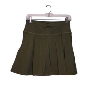 Oalka Skort Tennis Pickleball Skirt Shorts Olive Green Athleisure M